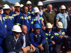 Alckmin inaugura obra ao lado dos profissionais da Sabesp e fornecedores de tecnologia