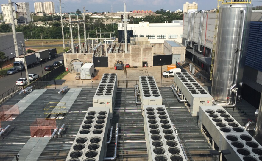 Construção do data center da Ascendy, em Jundiaí (SP)