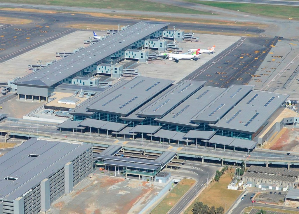 Vista aérea do terminal 3 do Aeroporto de Guarulhos (foto de divulgação)