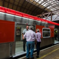 Novo trem da CPTM tem passagem livre entre os vagões. Foto: Alexandre Carvalho/A2img