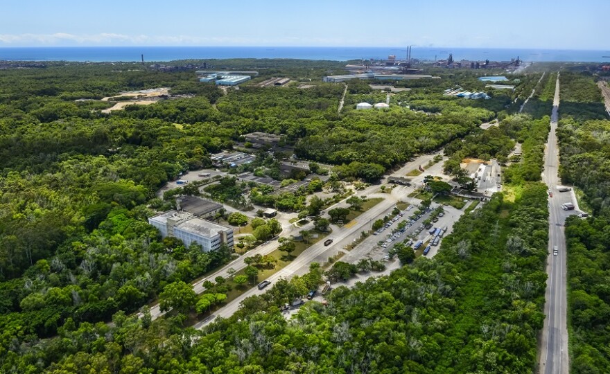 Vista aérea da ArcelorMittal Tubarão - (Foto: Mosaico Imagem/ArcelorMittal).