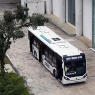 Apresentação do novo ônibus movido a Biometano/GNV 
Veículo lançado pela Scania tem baixo nível de ruído e emissões de gases conforme o padrão Euro 6, o mais recente adotado na União Europeia. com a presença do governador do Paraná Carlos Massa Ratinho Junior,Rafael Lamastra Jr,  diretor-presidente da Compagas (Companhia Paranaense de Gás), Eduardo Pimentel, secretário de Cidades e Gilson Santos, da Agência de Assuntos Metropolitanos do Paraná (Amep).