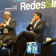 Ao microfone, Carlos Lauria, da Huawei, no debate que discutiu as oportunidades e os desafios da conexão 5G no País (foto: divulgação).