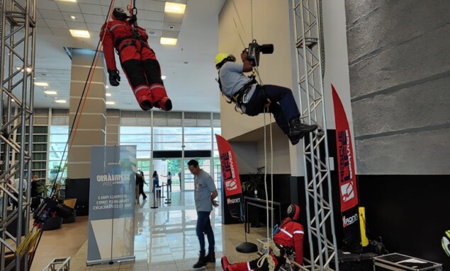 Seminário também trouxe uma exposição de equipamentos de segurança (foto: divulgação).