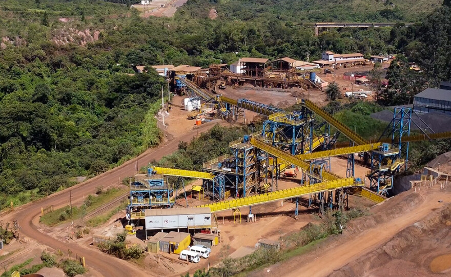 Imagem das obras do Projeto 3,5M da LGA Mineração na unidade de Lobo Leite, em MG (foto: divulgação).