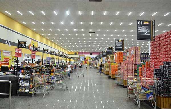 Luzes supermercado