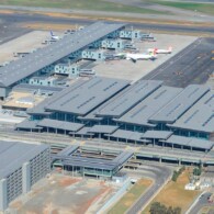 Vista aérea do terminal 3 do Aeroporto de Guarulhos (foto de divulgação)