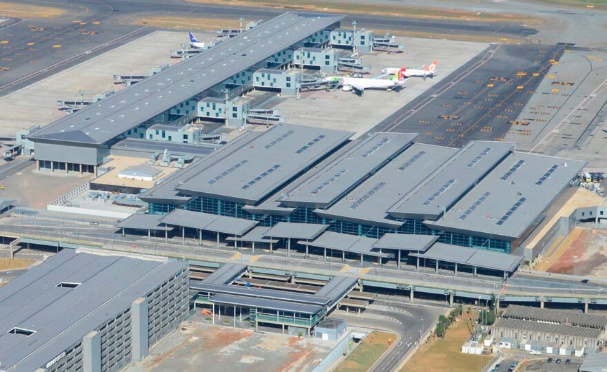 Vista aérea do terminal 3 do Aeroporto de Guarulhos (foto de divulgação)