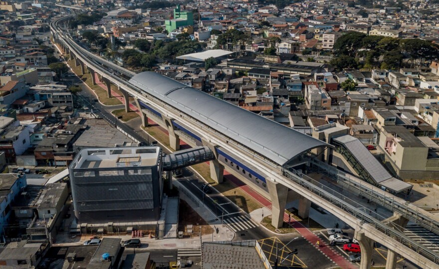 Estação da Linha 15 (Prata) do Metro, construída pela Concrejato