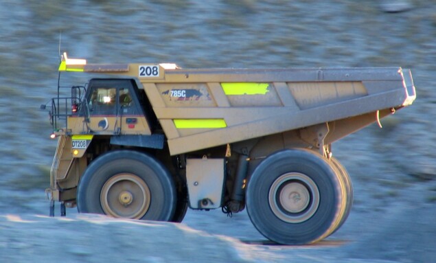 OceanaGold_mining_truck_Macraes,_NZ