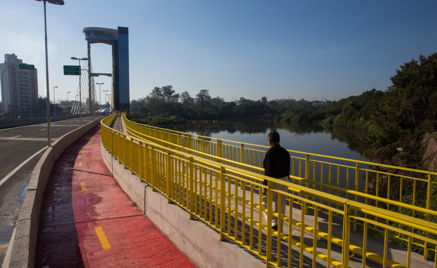 O Governador de São Paulo, entregou a ponte estaiada com um mirante para ajudar no desenvolvimento do turismo na região .  16/06/2016 -  Salto  -   Foto: Eduardo Saraiva/A2IMG