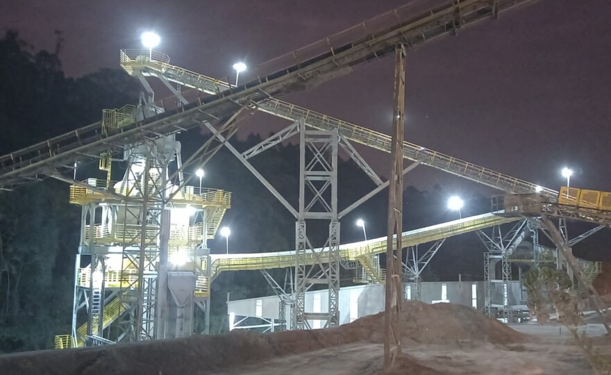 Planta de areia industrial da LafargeHolcim em Cajamar (foto: divulgação).