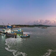 Empurrador elétrico da Hidrovias do Brasil realiza teste, na Bahia (foto: divulgação).