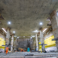 Obras para construção da Estação Santa Maria (foto: divulgação Linha Uni).