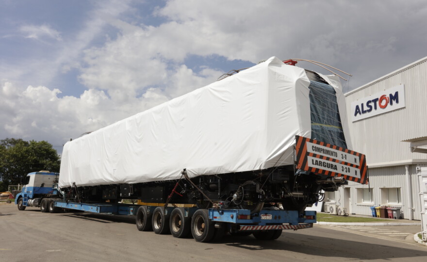 Parte do primeiro trem da Alstom adquirido pela ViaMobilidade (foto: divulgação).