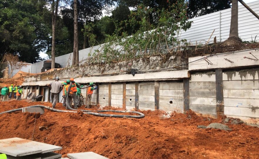 Obras da construção de novo edifício da Pinacoteca (foto: divulgação).