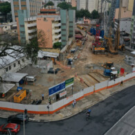 Sítio arqueológico localizado onde vai ser construída a Estação 14 Bis (foto: divulgação Linha Uni).