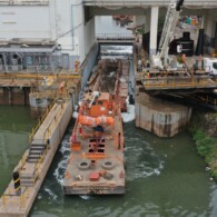 Processo de eclusagem realizado na Usina São Paulo (foto: divulgação Emae).