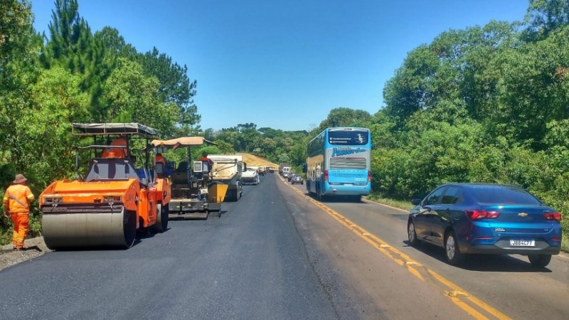  Obras em rodovias alteram o trânsito em diversos municípios (foto: Raphael Nunes/EGR).