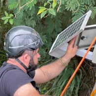 Foto: Instalação de Fluviômetro / Sensor de Rios / Pindamonhangaba