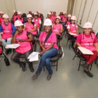 Por meio de parceria da ViaQuatro, ViaMobilidade e a ONG Mulher em Construção, candidatas compartilham o desejo de aprender e ter um emprego no setor (foto: Bruno Coelho).