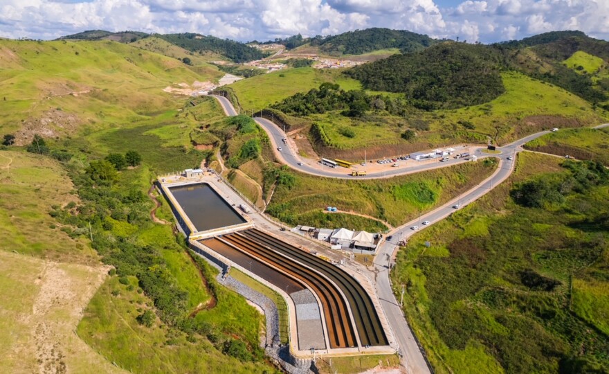 Estação de Tratamento de Esgoto ETE do Reassentamento de Paracatu de Baixo (foto: Luan Guedes / Coletivo E).