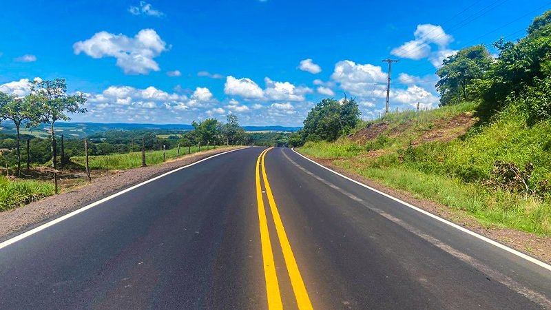  Na ERS-587, de Rodeio Bonito a Seberi, aporte do governo é de R$ 1,9 milhão (foto: divulgação Daer).