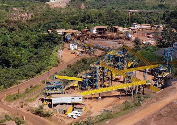 Imagem das obras do Projeto 3,5M da LGA Mineração na unidade de Lobo Leite, em MG (foto: divulgação).
