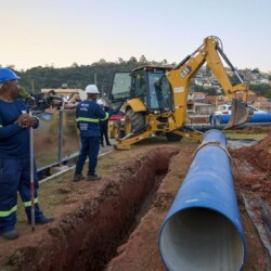 Projeto envolve a construção de uma estação elevatória de água bruta, com capacidade para transportar até 400 litros por segundo. (Foto: Igor do Vale/Governo do Estado de SP.)