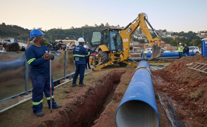 Projeto envolve a construção de uma estação elevatória de água bruta, com capacidade para transportar até 400 litros por segundo. (Foto: Igor do Vale/Governo do Estado de SP.)