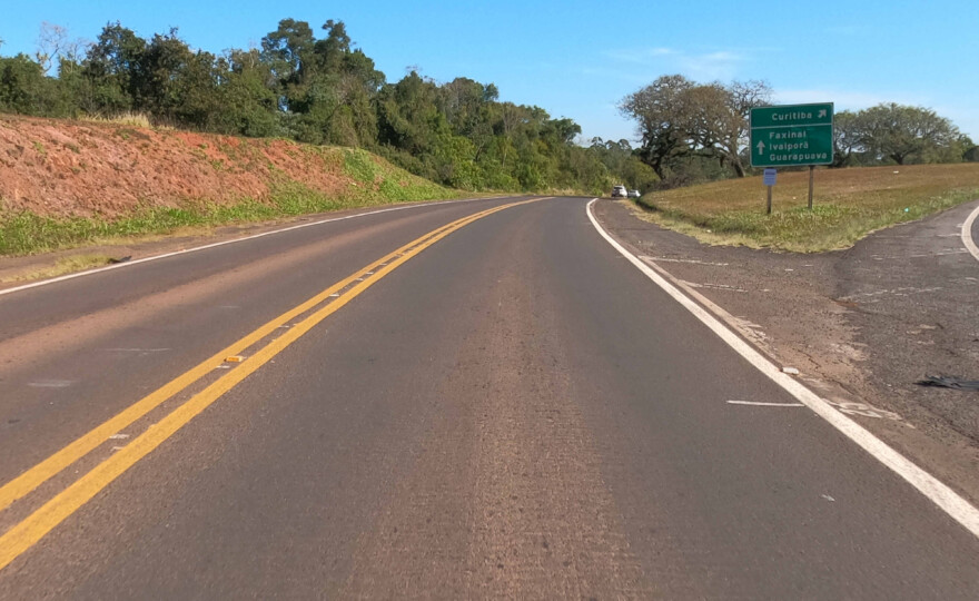 PRC-272 entre Mauá da Serra e Lidianópolis (foto: reprodução SEIL).