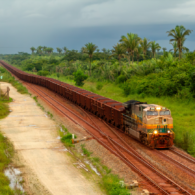 Vista do km 45, em Bacabeira (MA), por onde ocorre o escoamento de cargas pela Estrada de Ferro Carajás (EFC), operada pela Vale (foto: Cristiano Oliveira).