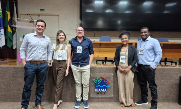 Representando a equipe de Licenciamento e Controles Ambientais, participaram do evento Talita Bezerra, Jocenildo Marinho, Ana Paula Farias e Ronaldo Carneiro. Também esteve presente Daniel Maciel, gerente-geral de Relacionamento Institucional e Jurídico (foto: divulgação).