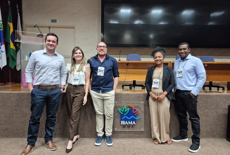 Representando a equipe de Licenciamento e Controles Ambientais, participaram do evento Talita Bezerra, Jocenildo Marinho, Ana Paula Farias e Ronaldo Carneiro. Também esteve presente Daniel Maciel, gerente-geral de Relacionamento Institucional e Jurídico (foto: divulgação).